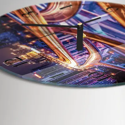 Wandklok glas decoratie rond Overdracht