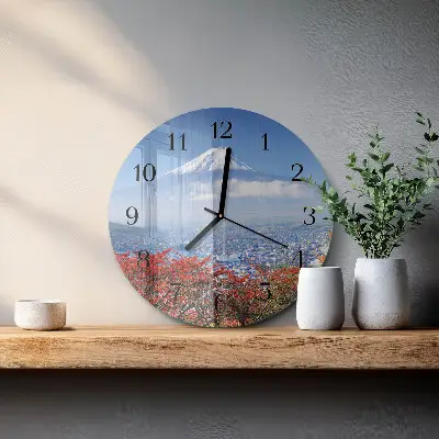 Ronde glas klok Berg