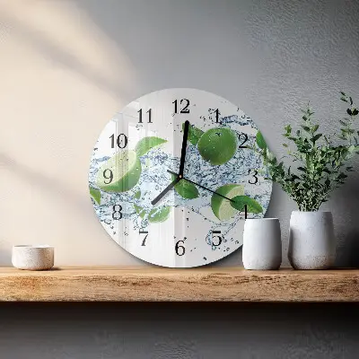 Ronde glas klok Calciumcarbonaat