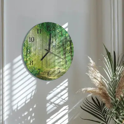 Wandklok glas decoratie rond Bosnatuur
