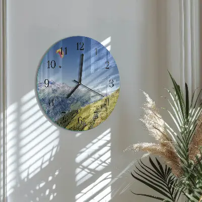 Klok glas met opdruk rond Bergen