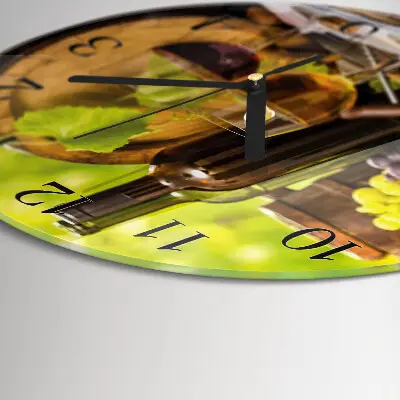 Ronde glazen klok Druiven voor wijn