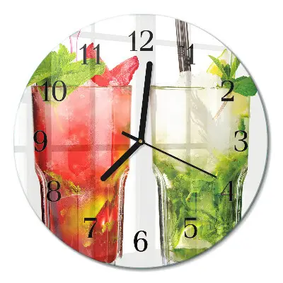 Ronde glas klok Cocktails