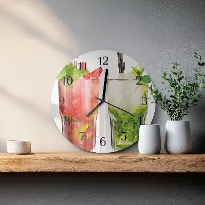 Ronde glas klok Cocktails