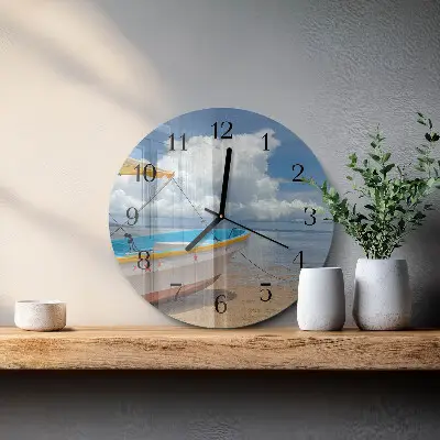Klok glas met opdruk rond Łódź
