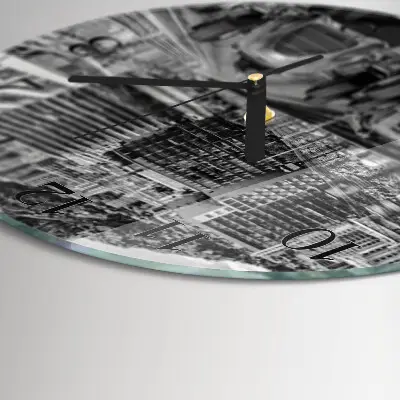 Ronde glas klok Raceauto