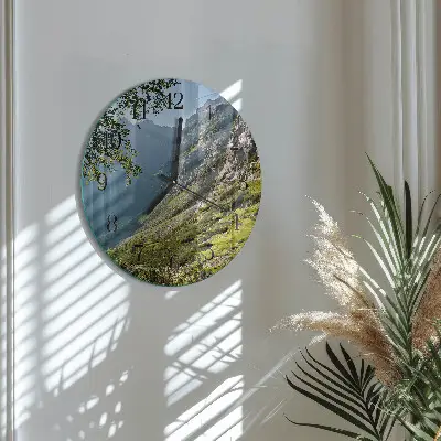 Klok glas met opdruk rond Bergen