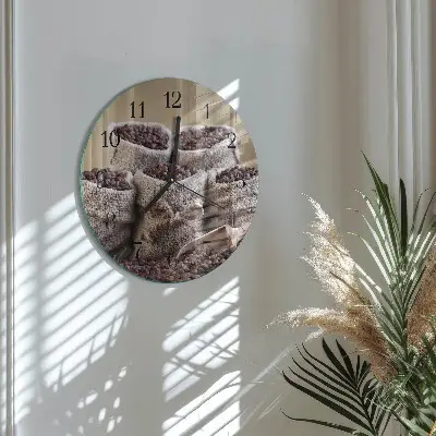 Ronde glazen klok Koffiebonen