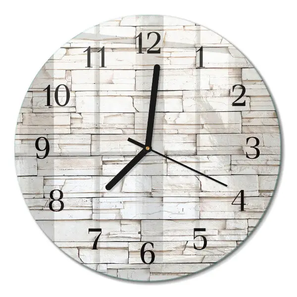 Ronde glas klok Klinker