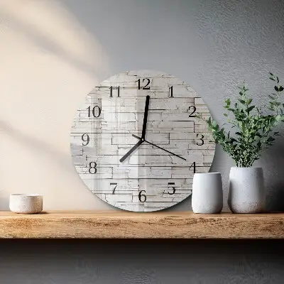 Ronde glas klok Klinker
