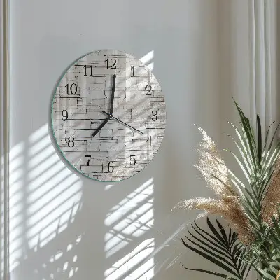 Ronde glas klok Klinker