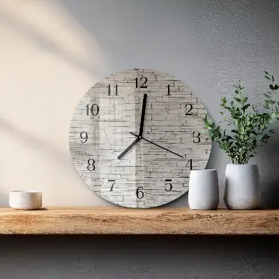 Klok glas met opdruk rond Klinker