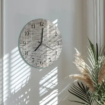Klok glas met opdruk rond Klinker