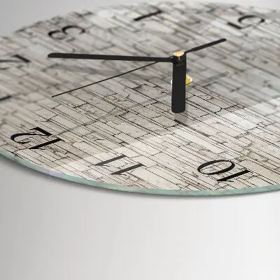 Klok glas met opdruk rond Klinker
