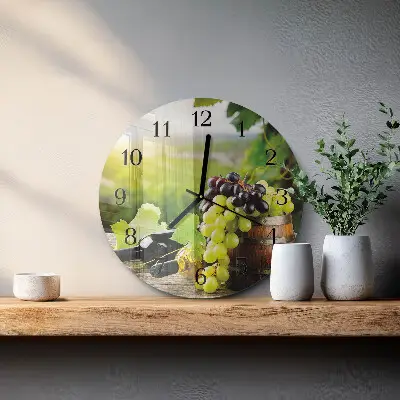 Ronde glazen klok Druivenwijn