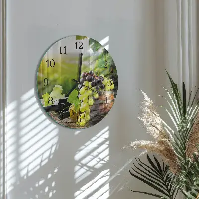 Ronde glazen klok Druivenwijn