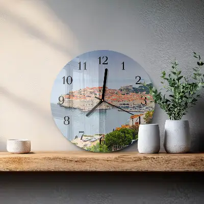 Klok glas met opdruk rond Natuurpad