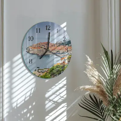Klok glas met opdruk rond Natuurpad