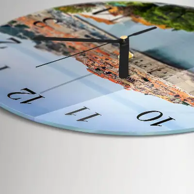 Klok glas met opdruk rond Natuurpad
