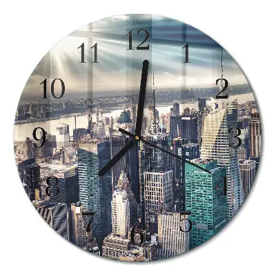 Ronde glas klok Stad