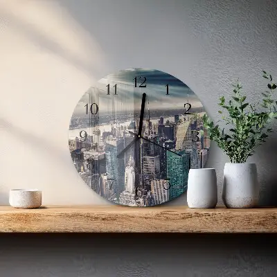 Ronde glas klok Stad