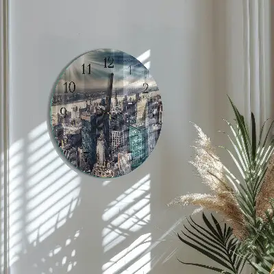 Ronde glas klok Stad