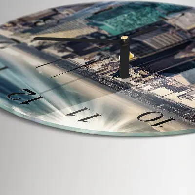 Ronde glas klok Stad