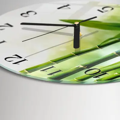 Klok glas met opdruk rond Bamboe