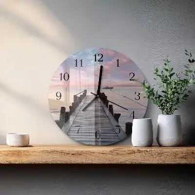 Ronde glas klok Brug