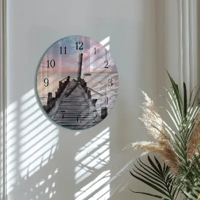 Ronde glas klok Brug