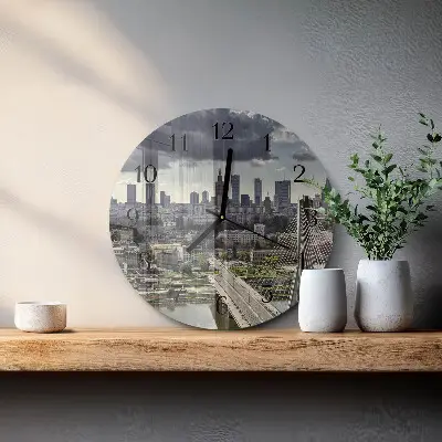 Ronde glazen klok Warschau