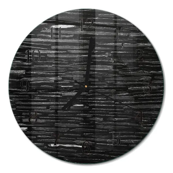 Klok glas met opdruk rond Stenen