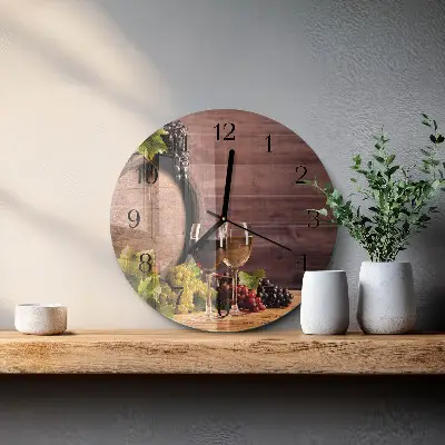 Ronde glazen klok Druiven