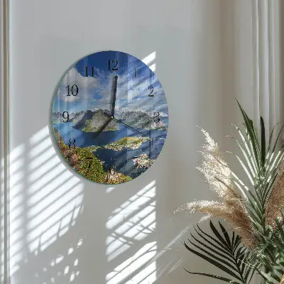 Ronde glas klok Bergen