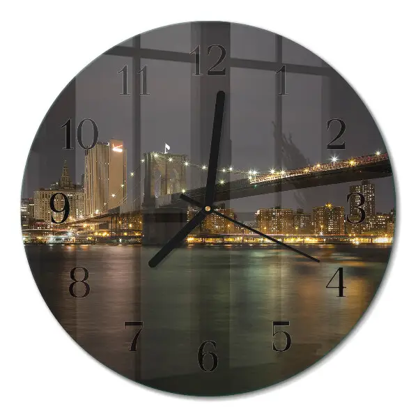 Klok glas met opdruk rond Horizon