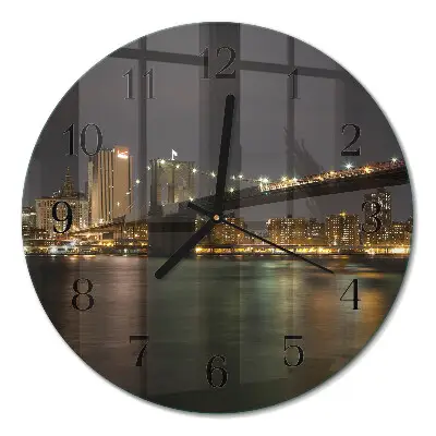 Klok glas met opdruk rond Horizon