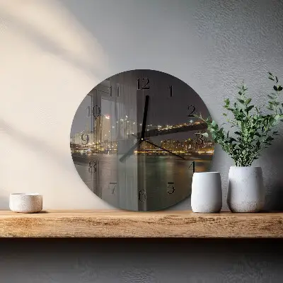 Klok glas met opdruk rond Horizon