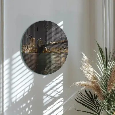 Klok glas met opdruk rond Horizon
