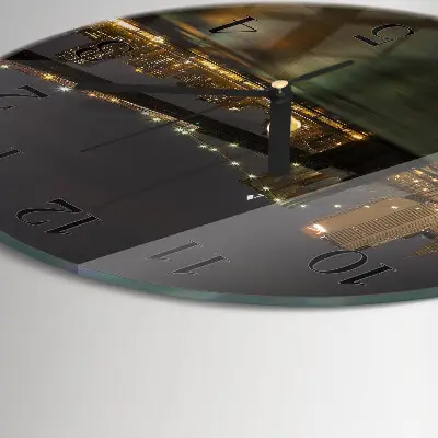 Klok glas met opdruk rond Horizon