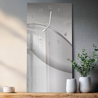 Rechthoekige glas klok verticaal Patroon
