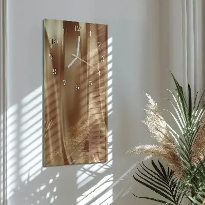 Rechthoekige glas klok verticaal Flueel