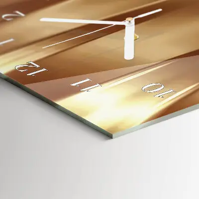 Rechthoekige glas klok verticaal Flueel