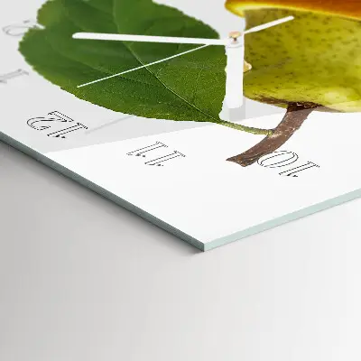 Decoratieve glazen klok verticaal Fruit