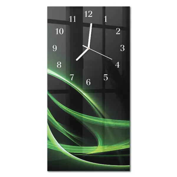 Decoratieve glazen klok verticaal Abstractie