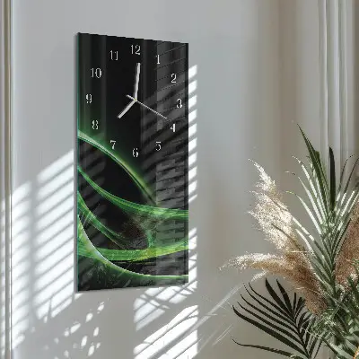 Decoratieve glazen klok verticaal Abstractie