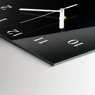 Decoratieve glazen klok verticaal Abstractie