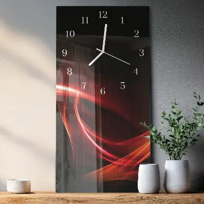 Glazen klok verticaal Abstractie