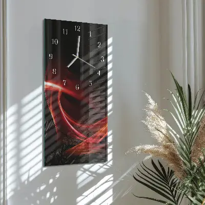 Glazen klok verticaal Abstractie