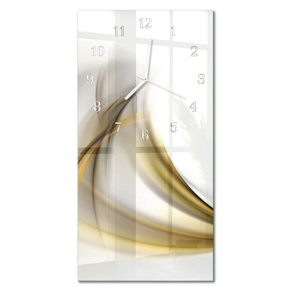 Decoratieve glazen klok verticaal Patroon