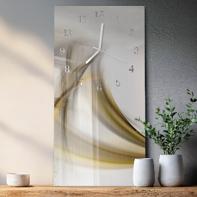 Decoratieve glazen klok verticaal Patroon
